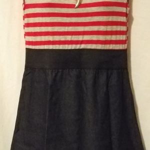 Red/Grey Stripe dress by Spring Import (NWT)